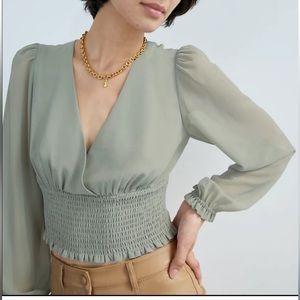 Aritzia Wilfred Wistful Blouse